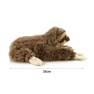 Good Quality Customized Cute Cartoon Plush Doll Lying Sloth Animal Plush Toys