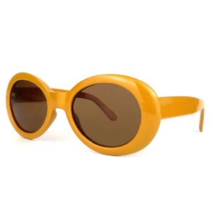 Promoción gafas barato ligero amarillo oval vintage gafas de sol 2019 - Product Image 3
