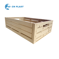Caisse de rangement pliable en plastique avec motif imitation bois, panier pliable pour la maison, la cuisine, la chambre et le bureau