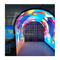 Écran LED flexible d'affichage mené par cercle rond doux incurvé circulaire d'intérieur de P1.8 P2 P2.5