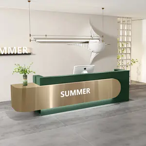 Beauty Salon Welcome Front Desk Minimalist Modern Cash Register Hotel Bar Counter Office Counter