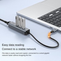 Tarjeta de Red USB-C 3.0 a Gigabit Ethernet RJ45, Directo de Fábrica, Chip AX88179A para LAN de 10/100/1000M
