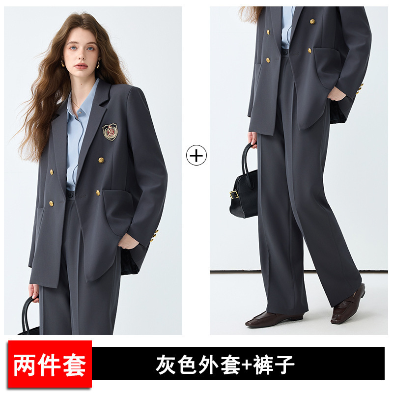 gray suit pants
