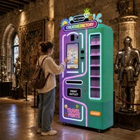 Distributeur automatique de pièces commémoratives et de photos avec impression UV par IA, sans assistance humaine, pour aimants de réfrigérateur souvenirs