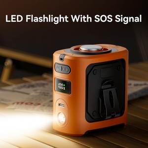 Ventilateur de taille portable rechargeable USB avec lumière LED, refroidissement haute vitesse pour usage extérieur, domestique, camping-car, hôtel – Mini ventilateur portable - Product Image 2