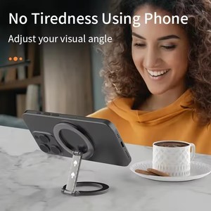 Vente en gros 2025 Porte-anneau de téléphone magnétique double face Béquille Aimant Grip pour iPhone 16 15 14 Pour Huawei <span class=keywords><strong>Xiaomi</strong></span> Stand Holder - Product Image 5