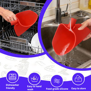 Nouvel entonnoir à farine en silicone pour batteur sur socle, accessoire pour un remplissage facile, compatible avec les batteurs à tête inclinable - Product Image 6