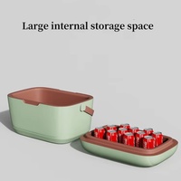 Vente en gros Dernier style Multifonctionnel 12QT Haute performance Court Voyage Boîte rigide Portable Petite Glacière en plastique