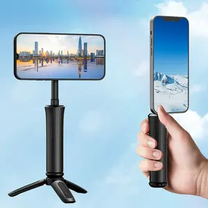 Nouveau Portable Mini <span class=keywords><strong>Selfie</strong></span> Stick Support de Téléphone Magnétique 360 Degrés <span class=keywords><strong>Rotatif</strong></span> Au Sol Support De Poche Trépied pour Téléphone Mobile - Product Image 1