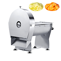 Petite trancheuse manuelle électrique en acier inoxydable à la fois pour fruits et légumes, trancheuse à main pour citron, orange, kiwi, dragonfruit
