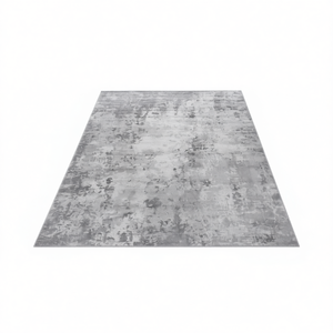 Tappeto Astratto D0100H5GYBX 5X7 Grigio Chiaro, Realizzato a Macchina in Poliestere con Base Antiscivolo in Gomma per Soggiorno, Camera da Letto, Sala da Pranzo - Product Image 1