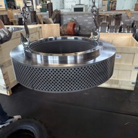 Anneau de moulin à granulés X46Cr13 haute résistance à l'usure, compatible avec le moulin à granulés Van Aarsen R150, pièces de rechange pour la fabrication d'aliments pour animaux d'élevage et de volaille