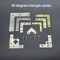 Équerres d'angle en métal zinc pour renforcement de cadre, supports en L et en T, protections d'angle à 90 degrés, attaches pour chaises