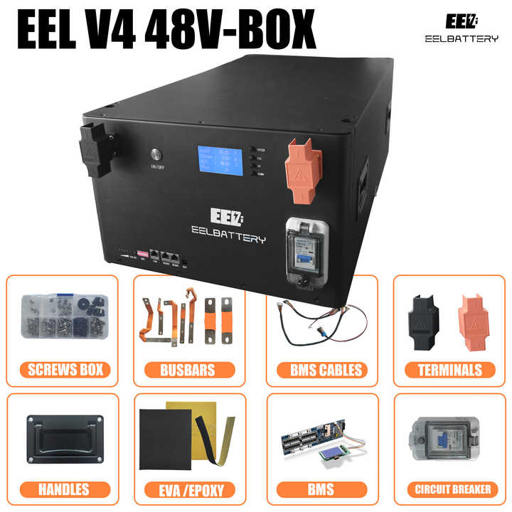 EEL V3 V4 48V Diy Lifepo4 Battery Box Kit 16S Lifepo4 100ah 280ah 340ah ...