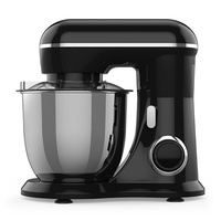 Batteur sur socle multifonctionnel électrique 4,5 litres en acier inoxydable, 10 vitesses, haute puissance, avec amortisseur de chocs, petit pétrin domestique