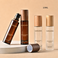 En stock: Botella roll-on de nogal de 10 ml, botella roll-on de madera de bambú, botella de aceite esencial de madera de fresno, botella de vidrio para recarga de perfume.