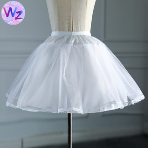 Vente directe Lolita <span class=keywords><strong>Tulle</strong></span> filles Tutu Cancan jupe <span class=keywords><strong>jupon</strong></span> pas de cerceau enfant en bas âge jupons <span class=keywords><strong>robe</strong></span> enfants une couche dentelle <span class=keywords><strong>jupon</strong></span> - Product Image 2