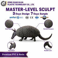 Figura Realista de Armadillo, Juguete Educativo de Dibujos Animados Ecológico de ABS/PVC, Juguete Coleccionable en Caja, Regalo OEM