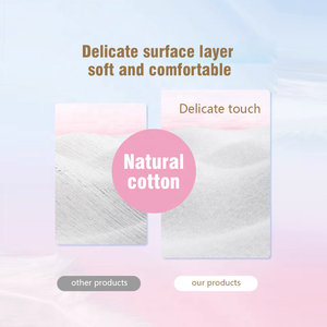 Échantillons gratuits OEM serviettes hygiéniques en copeaux <span class=keywords><strong>de</strong></span> charbon <span class=keywords><strong>de</strong></span> bambou feuille arrière respirante ultra fine <span class=keywords><strong>couche</strong></span> d'acquisition bleu herbe - Product Image 4