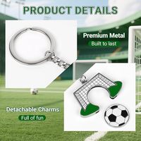 Ballon de football 2026 – Porte-clés mignon en forme de ballon de football – Mini ballon de football pour cadeaux de fête pour les fans, hommes et femmes