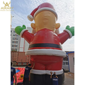 Figura de Papá Noel inflable para exteriores, juguete de PVC de 25 pies para Navidad - Product Image 4