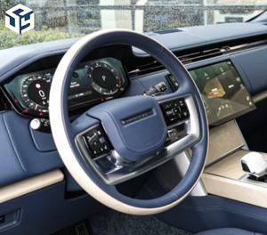 Volante de Fibra de Carbono con Cuero Perforado LED para Land Rover Sport Range <span class=keywords><strong>SVR</strong></span> L494 L405 <span class=keywords><strong>Evoque</strong></span> - Product Image 6