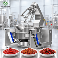 Marmite de cuisson automatique à agitation planétaire, mélangeur électromagnétique pour légumes, cuiseur planétaire, marmite à double enveloppe avec agitateur