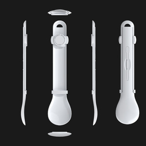 Cuchara para alimentar gatos, herramienta portátil redonda para alimentar mascotas al aire libre, MTS 1 - Product Image 2
