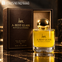 Flacon de parfum en verre transparent de 100 ml, emballage de luxe, finition mate, bouchon en liège, flacons de parfum de qualité supérieure, PPWR OEM ODM