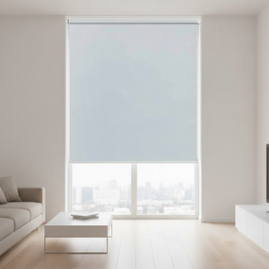 Tenda a Rullo Motorizzata Personalizzata dal Design Moderno, Senza Fili, Oscurante, con Protezione UV e Isolamento Termico per Camera da Letto e Soggiorno - Product Image 1