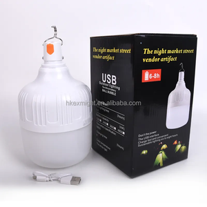 Lampe de camping rechargeable intelligente USB DC de haute qualité, 18W, ampoule rechargeable d'urgence - Product Image 1