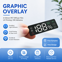 Étiquette adhésive en membrane pour panneau de commande graphique en polyester, étiquette autocollante, revêtement frontal, fournisseur OEM ODM Chine