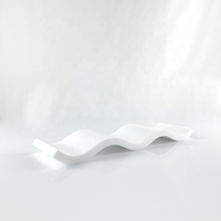 Support d'agarbatti en cristal acrylique fait à la main, Lucite Vibes brûleur d'encens vague bâton d'encens pour Yoga méditation