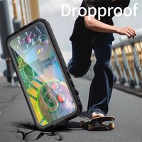 Coque de téléphone portable RedPepper IP68 étanche, magnétique à 360°, antichoc et anti-poussière pour iPhone 15 16 17 18 Pro Plus Max