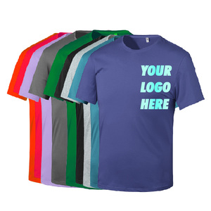 Tshirt High Quality 100% Cotton Black Plus Size Men's T-shirts Wholesale Personalized T Shirts Custom Printing Logo For Men
