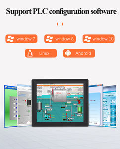 IP65 không thấm nước không quạt công nghiệp Mini PC Dual Lan hiển thị i3 CPU 8GB/32GB Ram 12 "-17" Kích thước tùy chọn Bảng điều khiển PC loại - Product Image 6