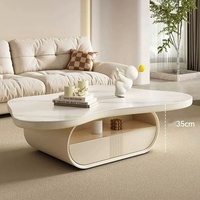 Ensemble de table basse de meuble TV MDF 200*40*40cm en forme de nuage avec certificat CE pour salon salon
