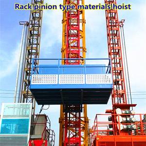 Rak pengangkat Lift konstruksi Super dan peralatan pengangkat personel Pinion untuk bangunan naik tinggi untuk penggunaan pabrik - Product Image 4