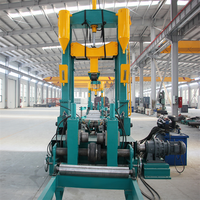 Línea de Producción de Estructuras de Acero con Ensamblaje de Vigas en H, Soldadura, Enderezamiento, Control CNC, Torno Automático y Rendimiento Estable