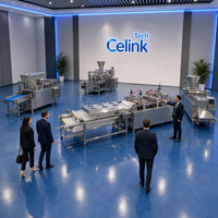 Ligne de production industrielle automatique de remplissage et de pliage de tacos, pour coques de tortillas mexicaines et garnitures de viande