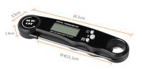 Termometer Digital DTH138 dengan Probe untuk Daging, Sensor Suhu Food Grade untuk Peralatan Dapur