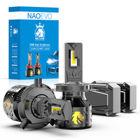 NAOEVO Noble 140W 16800lm Bombilla LED de Alta Potencia para Faros Delanteros de Coche H7, Proyector Súper Brillante para Autos, Foco LED H11 H4
