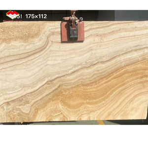 หินอ่อนลายไม้สีเหลืองธรรมชาติจากเปอร์เซีย หินอ่อนออนิกซ์สีขาวเปอร์เซีย แผ่นใหญ่สำหรับปูพื้นและบุผนังภายในห้องรับประทานอาหารในวิลล่า - Product Image 3