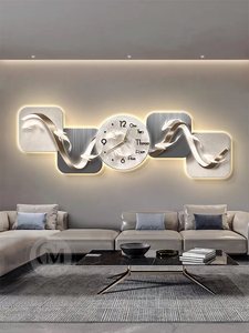 Reloj de Pared Colgante de Cristal Moderno y Lujoso 2026, Arte de Pared para Sala de Estar, Decoración <span class=keywords><strong>del</strong></span> Hogar - Product Image 5
