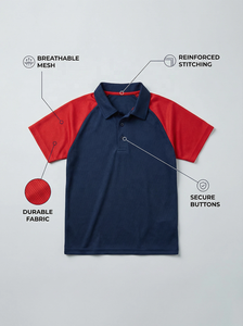 Мужская хлопковая рубашка-поло с вышивкой и принтом - Product Image 5