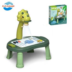 子供用お絵かき早期学習恐竜プロジェクター絵画ボードスタンド磁気イーゼル投影描画ボード - Product Image 3