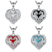 Collier en laiton Merryshine avec pierres précieuses, amulette en forme de cœur, pierre de guérison, dragon celtique pour femme