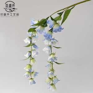 Artificial Hanging Bell <b>Flowers</b> <b>Silk</b> <b>Flower</b> Single Branch Wedding Decoration Outdoor Home Decor High Simulation - Product Image 3