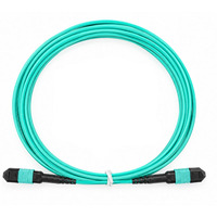 Kabel Trunk Fiber Multimode 8 Core MPO Female ke MPO Female OM3 Tipe B 7M 50/125 untuk 40G