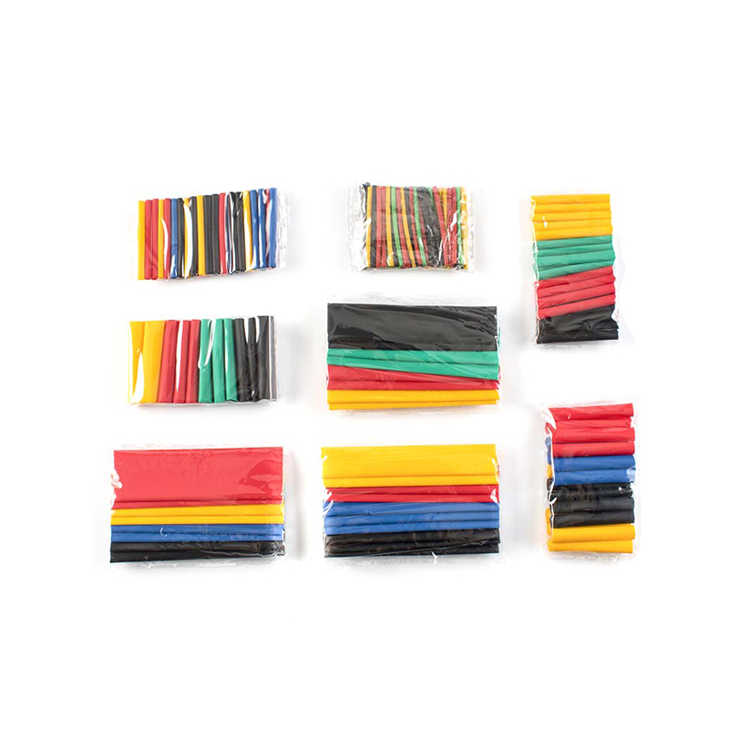 Готово к отправке, 164 шт. термоусадочная трубка Заводская поставка полиолефина рукавы изоляционные 8 размеров 2:1 трубки жильный кабель 1,0 2,0 мм